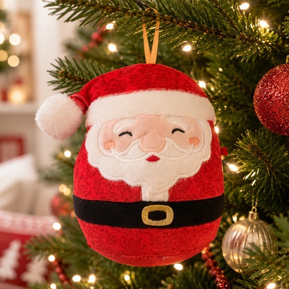 Squishmallows 5" Nick the Santa Claus Christmas Ornament‎ 2024 Squad by Kellytoy